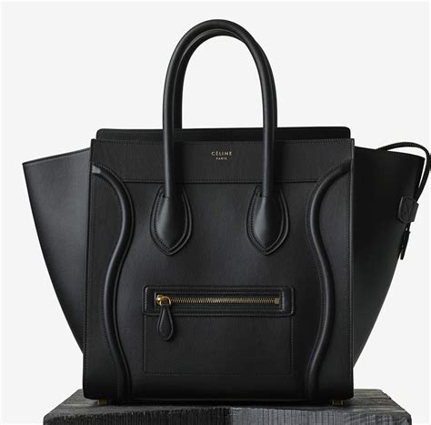 celine mini luggage bag black|WOMEN'S LUXURY BLACK MINI BAGS .